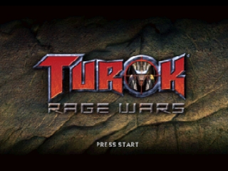 Turok Rage Wars title screen for Nintendo 64
